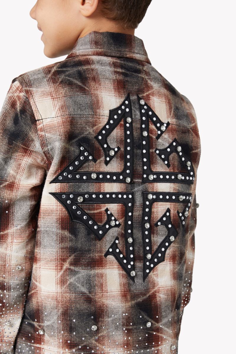 Guapi Kid's Rhinestone Flannel