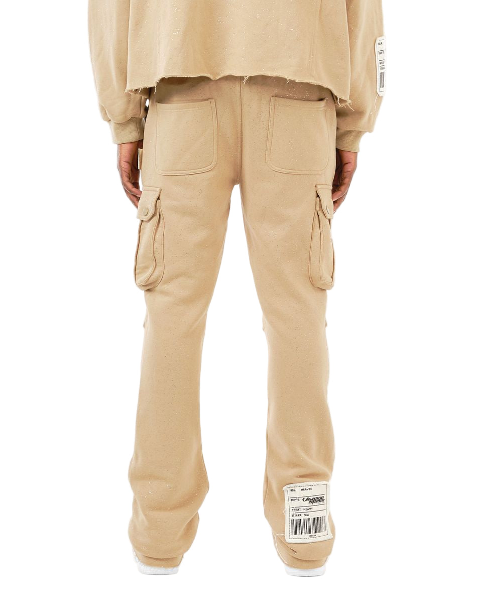 Copper Rivet Foil Print Fleece Cargo