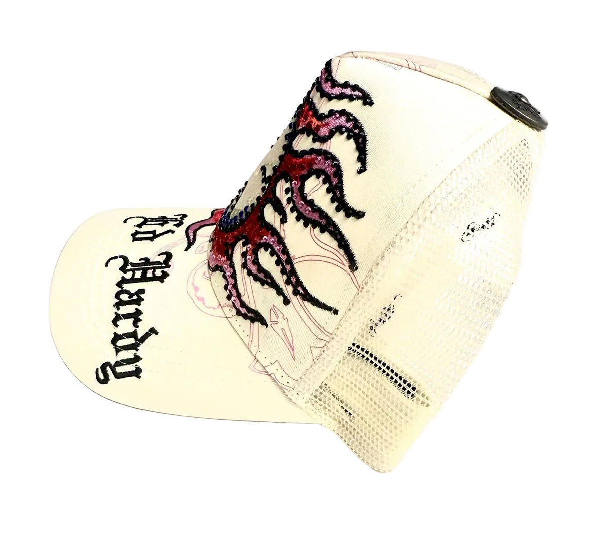 Ed Hardy Flame Skull Trucker Hat