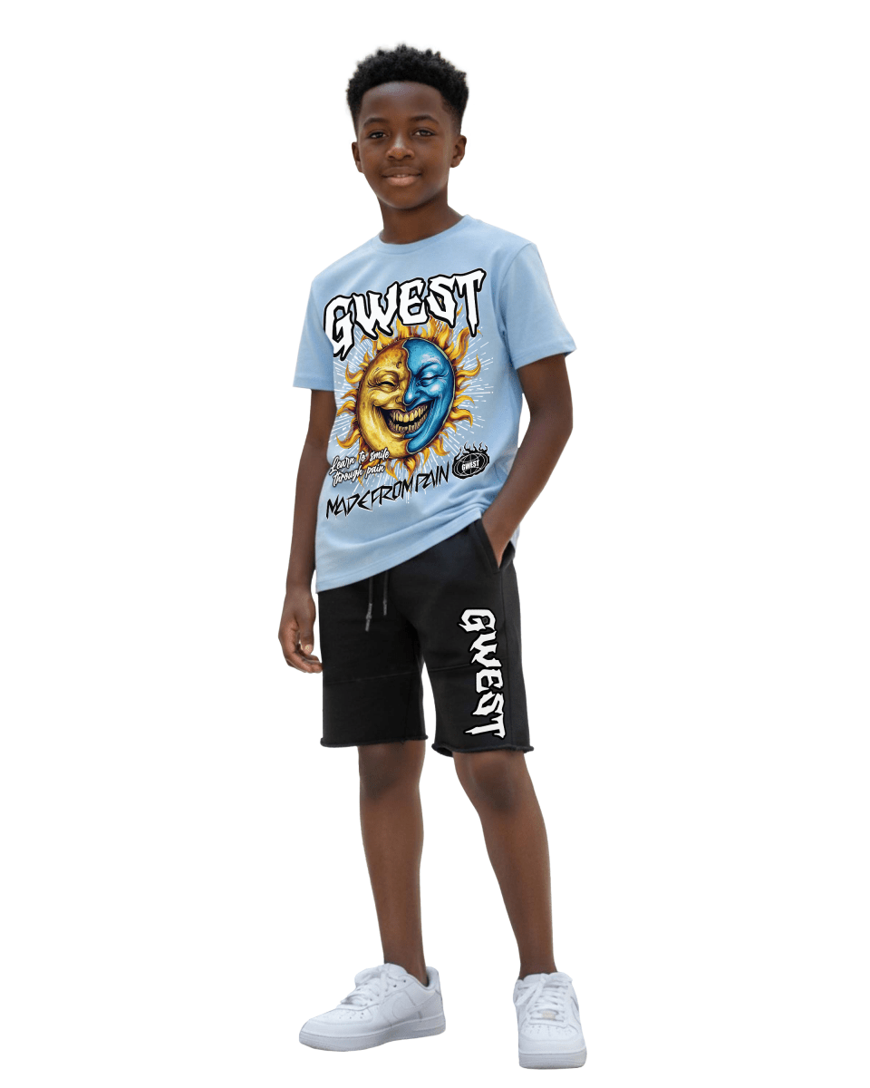 G West Kids Pain & Peace Set in UNC/Multi/Black