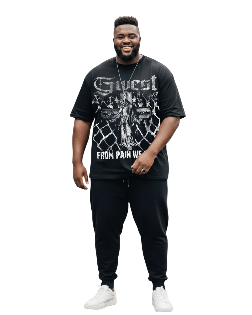 G West From Pain We Rise Tee in Black/Blue