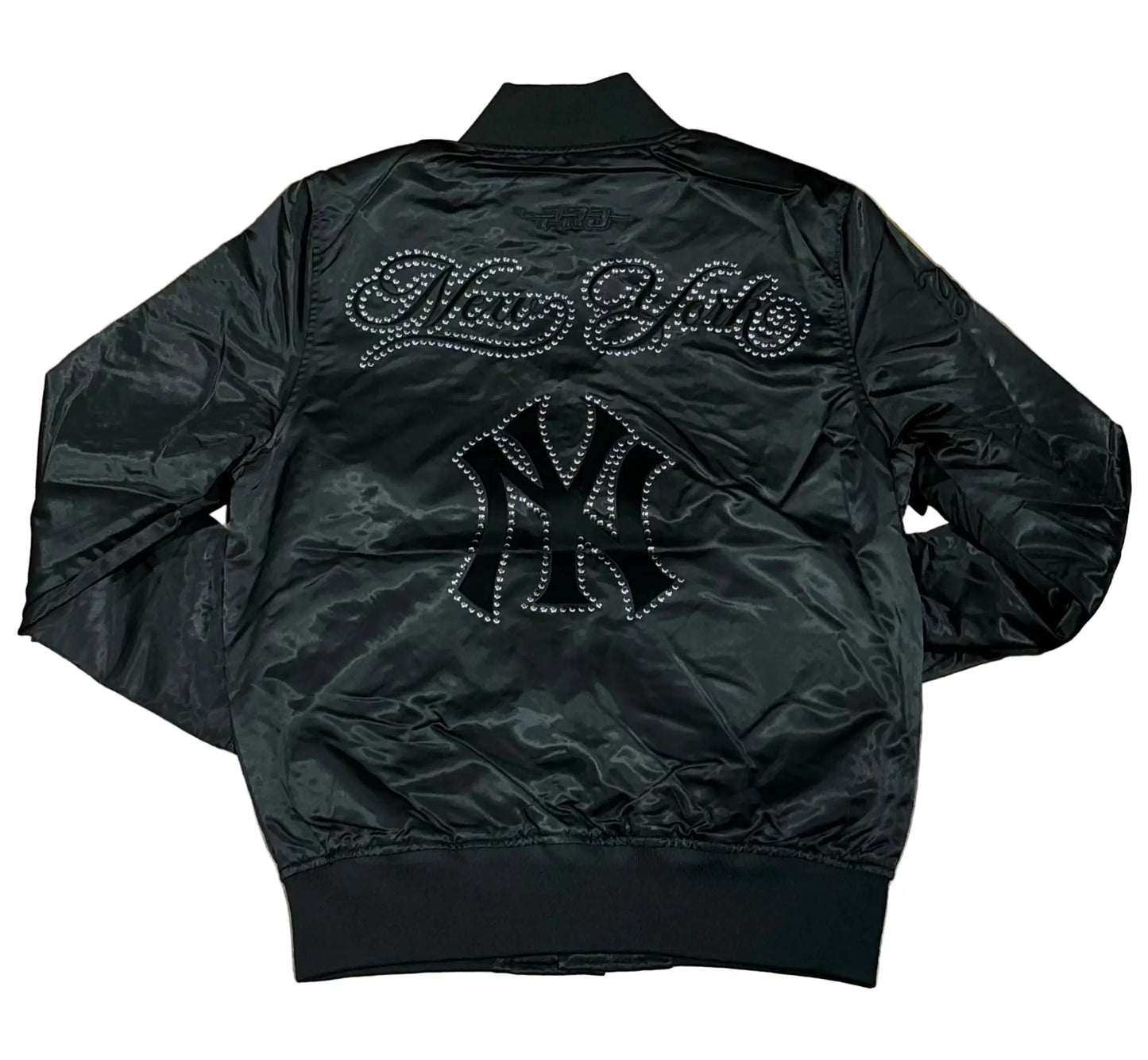 Pro Standard New York Yankees Blackout Satin Jacket by Pro Standard