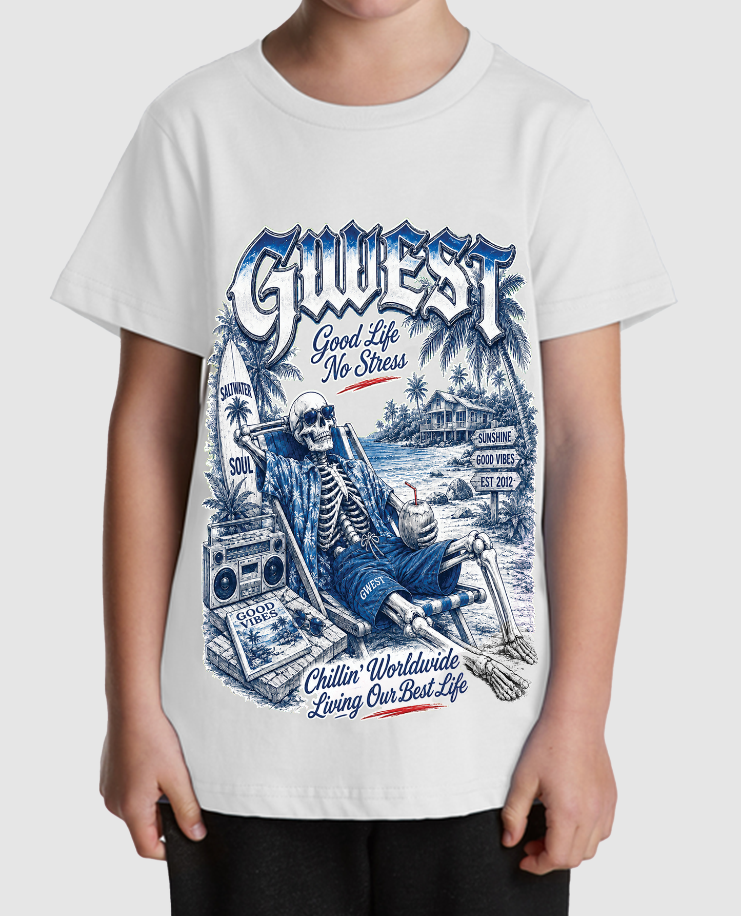G West Kids Good Life No Stress Tee