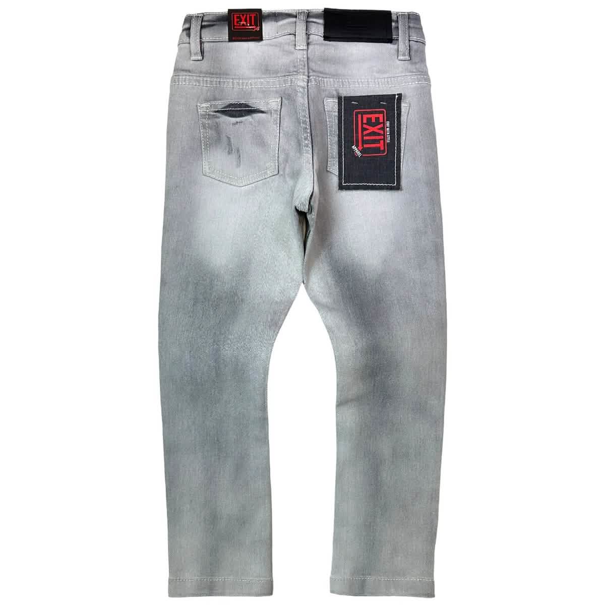 Exit Apparel Kids Distressed Skinny Jeans