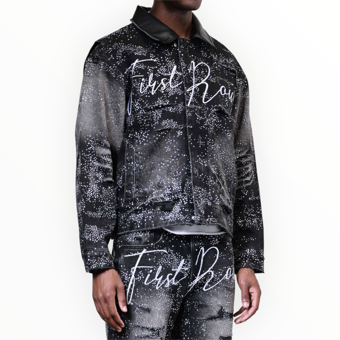 First Row Rhinestone Workwear Jacket