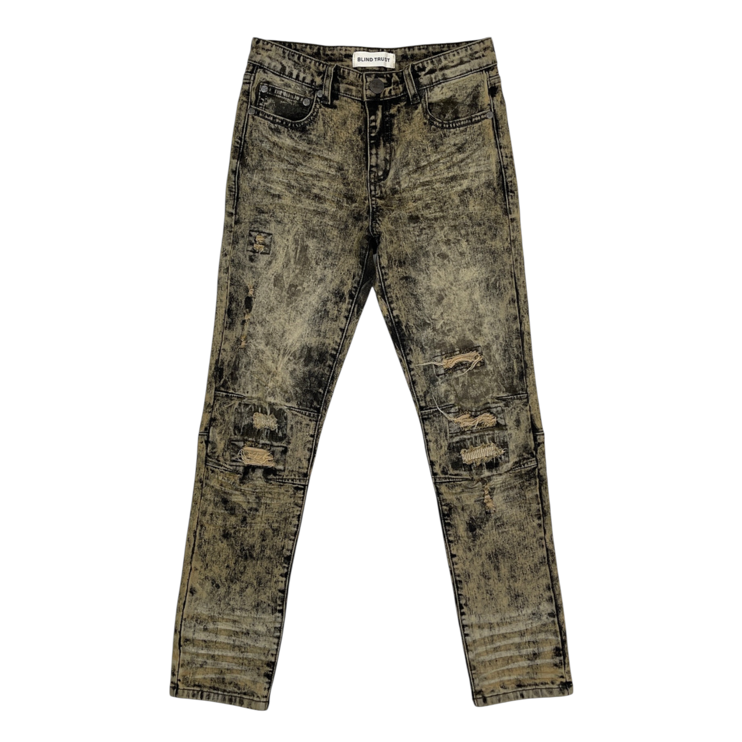 Blind Trust Distressed Slim Fit Jeans