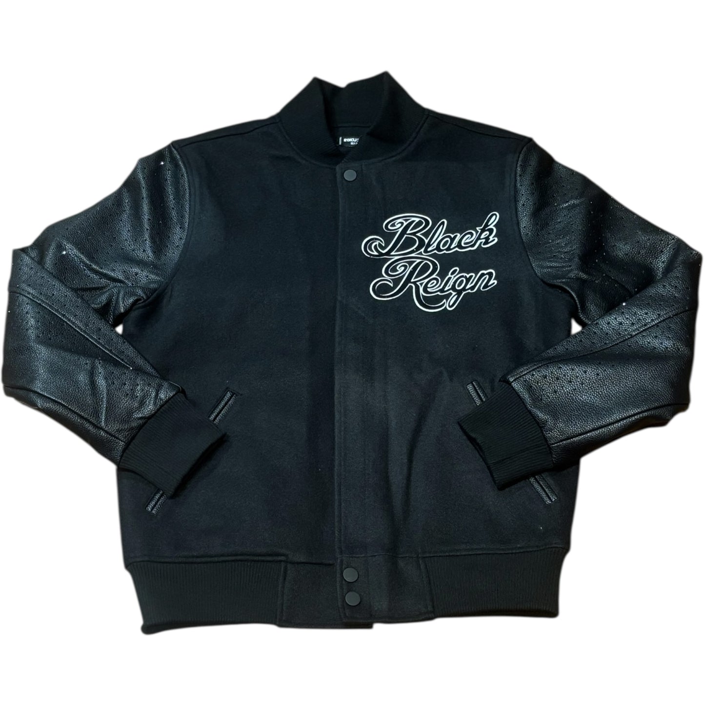 Roku Studio Black Reign Varsity Jacket