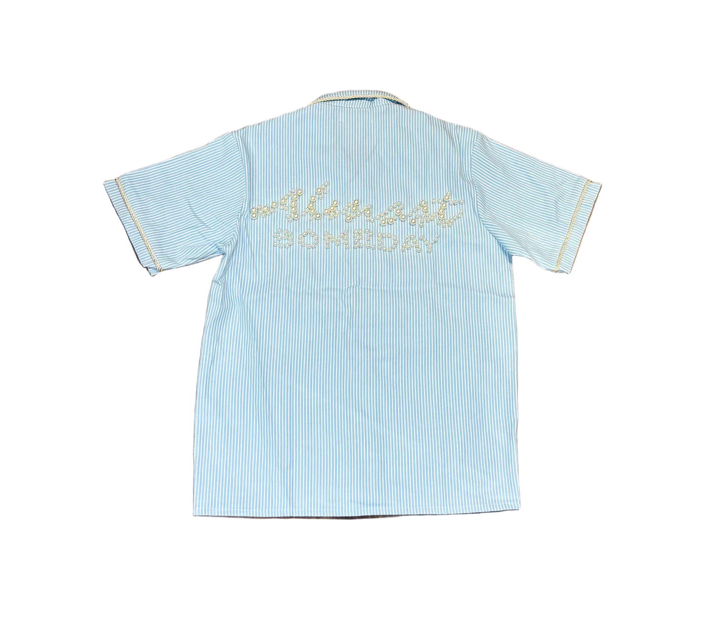 Almost Someday Belfort Pinstripe Button Up