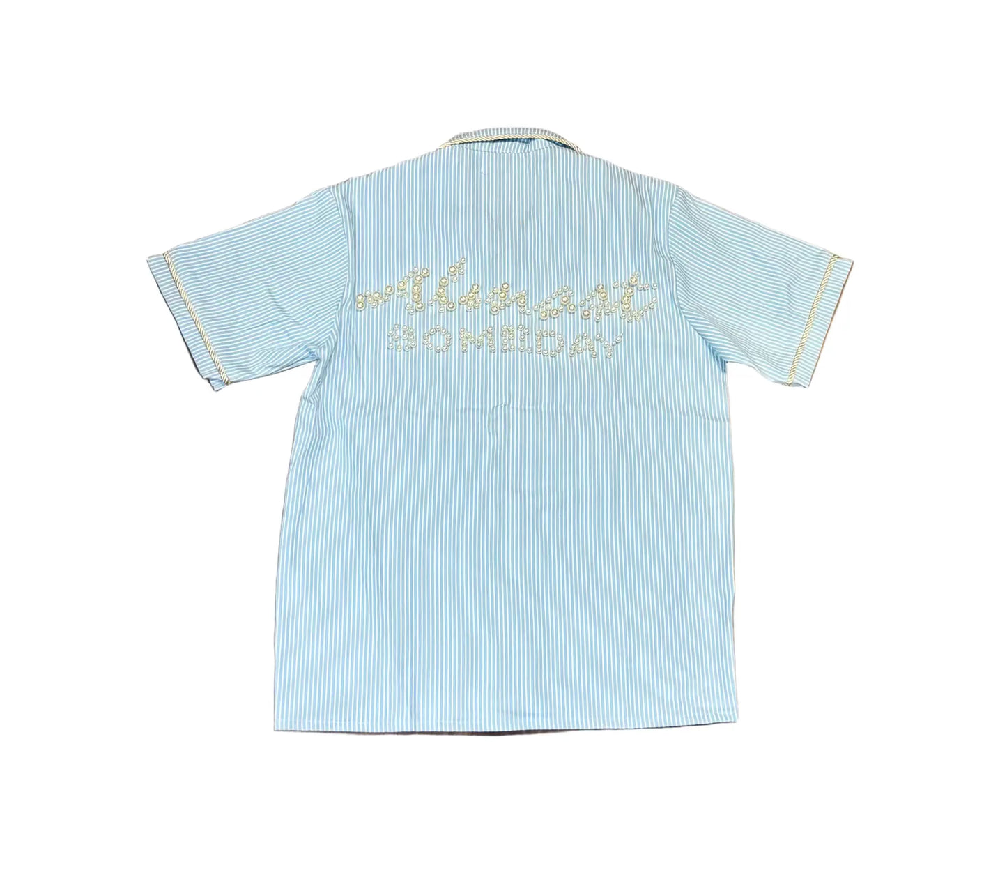 Almost Someday Belfort Pinstripe Button Up by Almost Someday