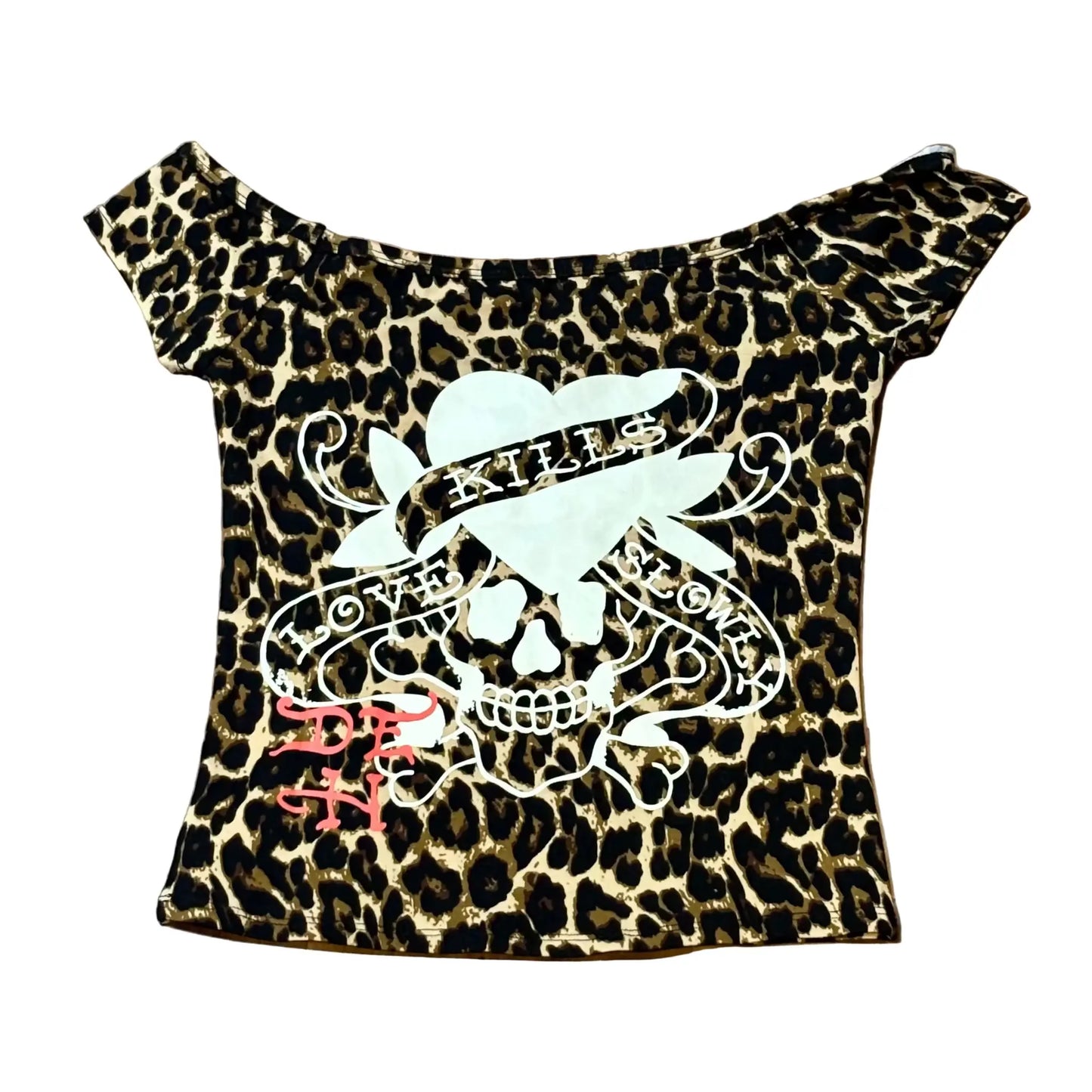 Ed Hardy Women's LKS Cherries Off Shoulder Top by Ed Hardy