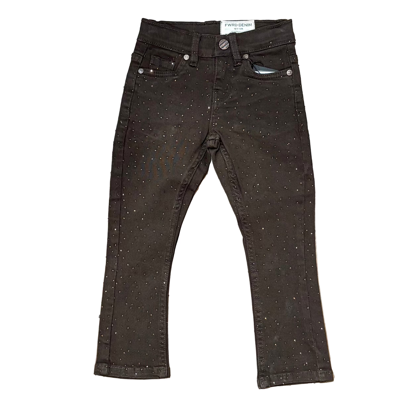 FWRD Kid's Stacked Crystal Fearless Twill Pants