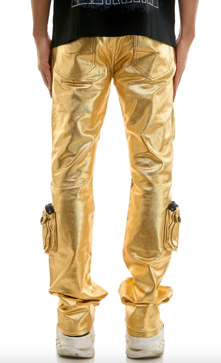 KDNK Cargo Skinny Flare Jeans