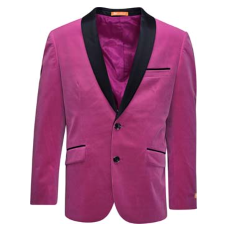 St. Patrick Men's Solid Velvet Sports Coat – SPVA