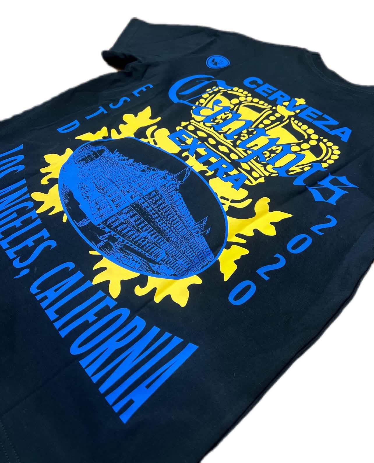 Cerveza t-shirt featuring LA design, available for online shopping or in-store pickup in Los Angeles, California.