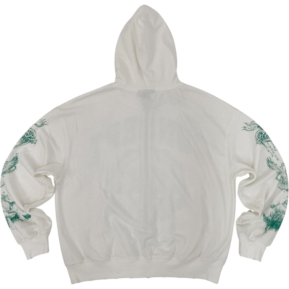 Concept LA University Zip Hoodie in White back view