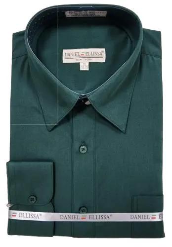 Daniel Ellissa Dress Shirt – Hunter Green by Daniel Ellissa
