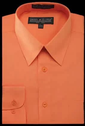 Daniel Ellissa Dress Shirt – Orange from On Time Fashions – by On Time Fashions Birmingham, Birmingham AL’s 1 fashion store and premier destination for streetwear, suits, kids fashion, and big & tall