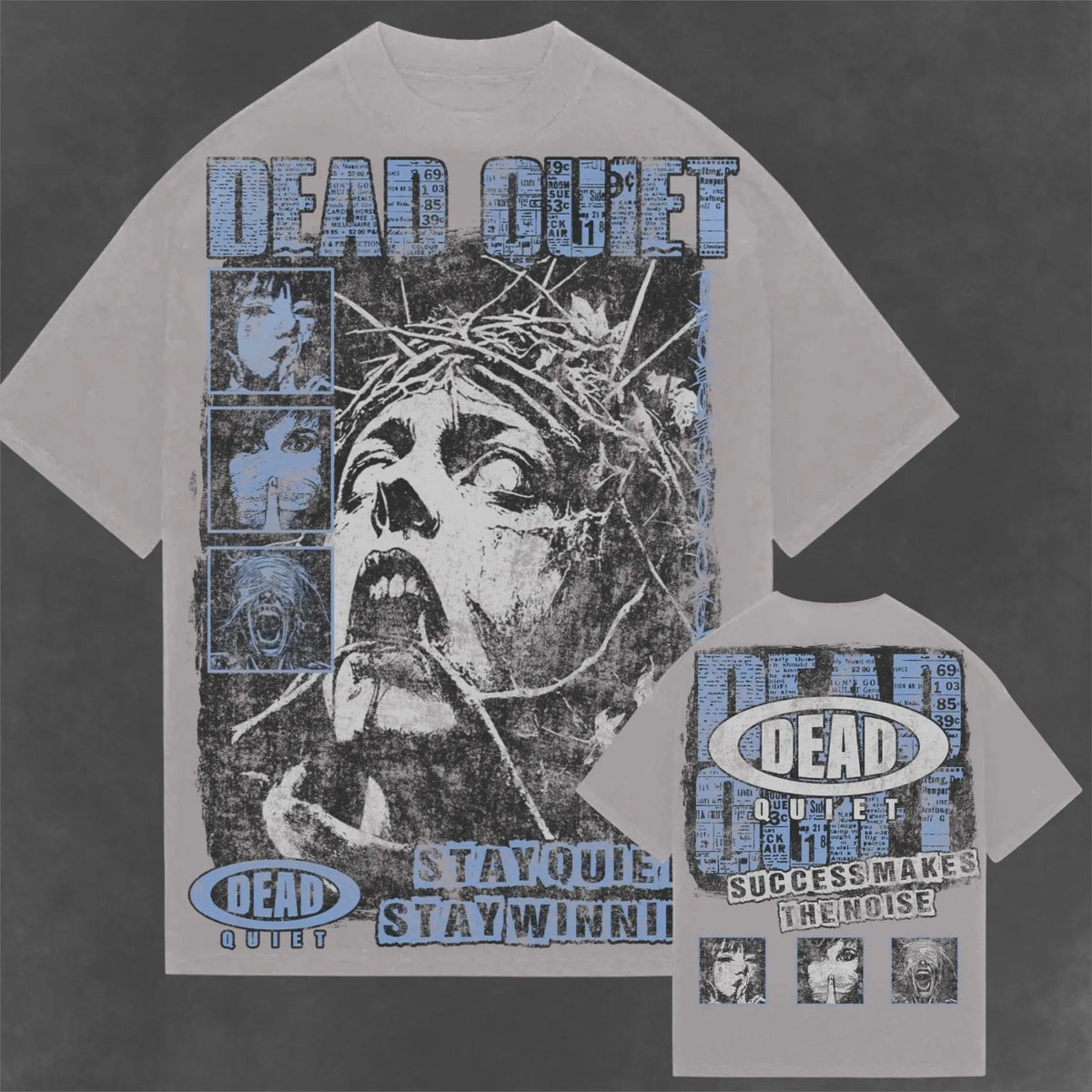 DEADQUIET Stay Quiet Stay Winning Tee by DEADQUIET