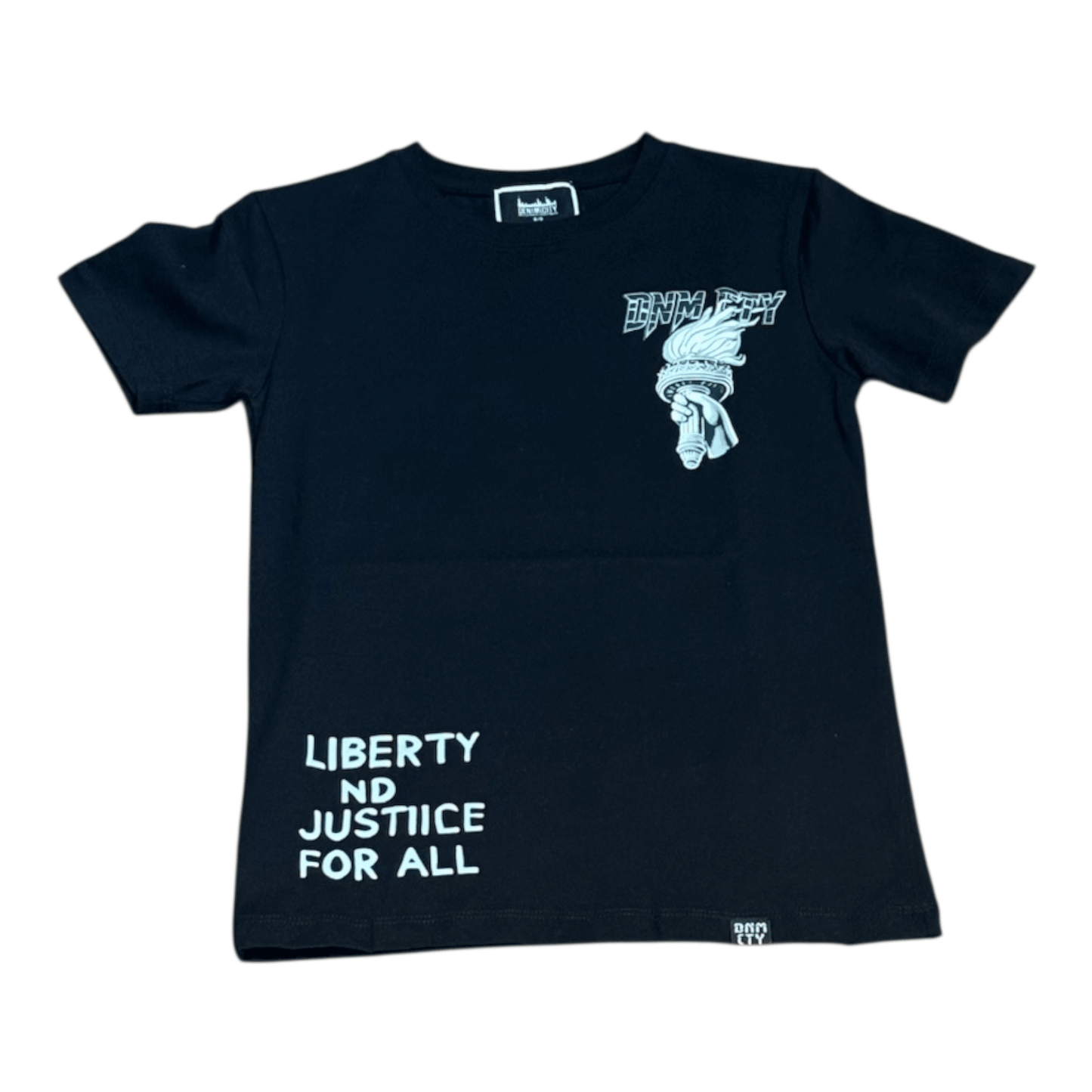 Denimicity Kid's Liberty Drowning Tee from On Time Fashions – Kid's Tee by Denimicity, Birmingham AL’s 1 fashion store and premier destination for streetwear, suits, kids fashion, and big & tall