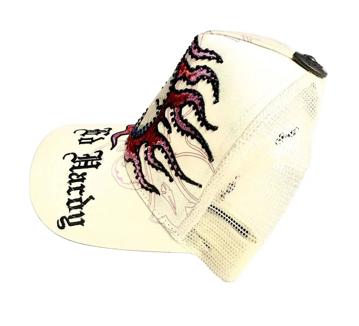 Ed Hardy Christ Rhinestone Trucker Hat by Ed Hardy