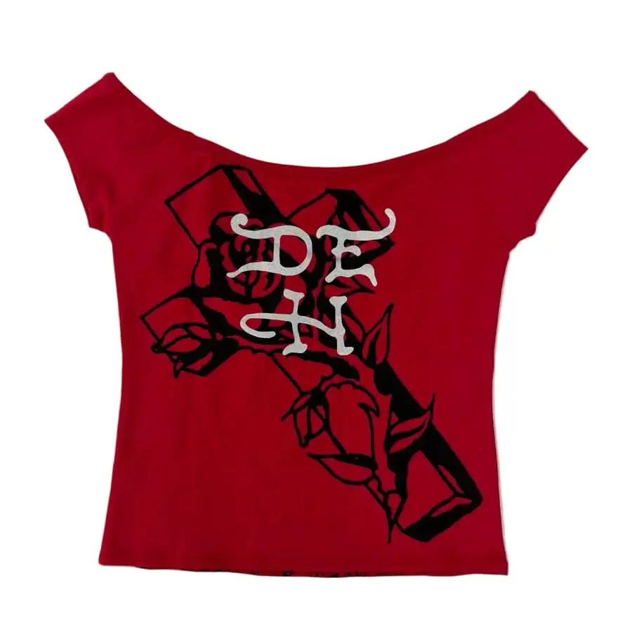Ed Hardy Women's Mary Off Shoulder Top by Ed Hardy