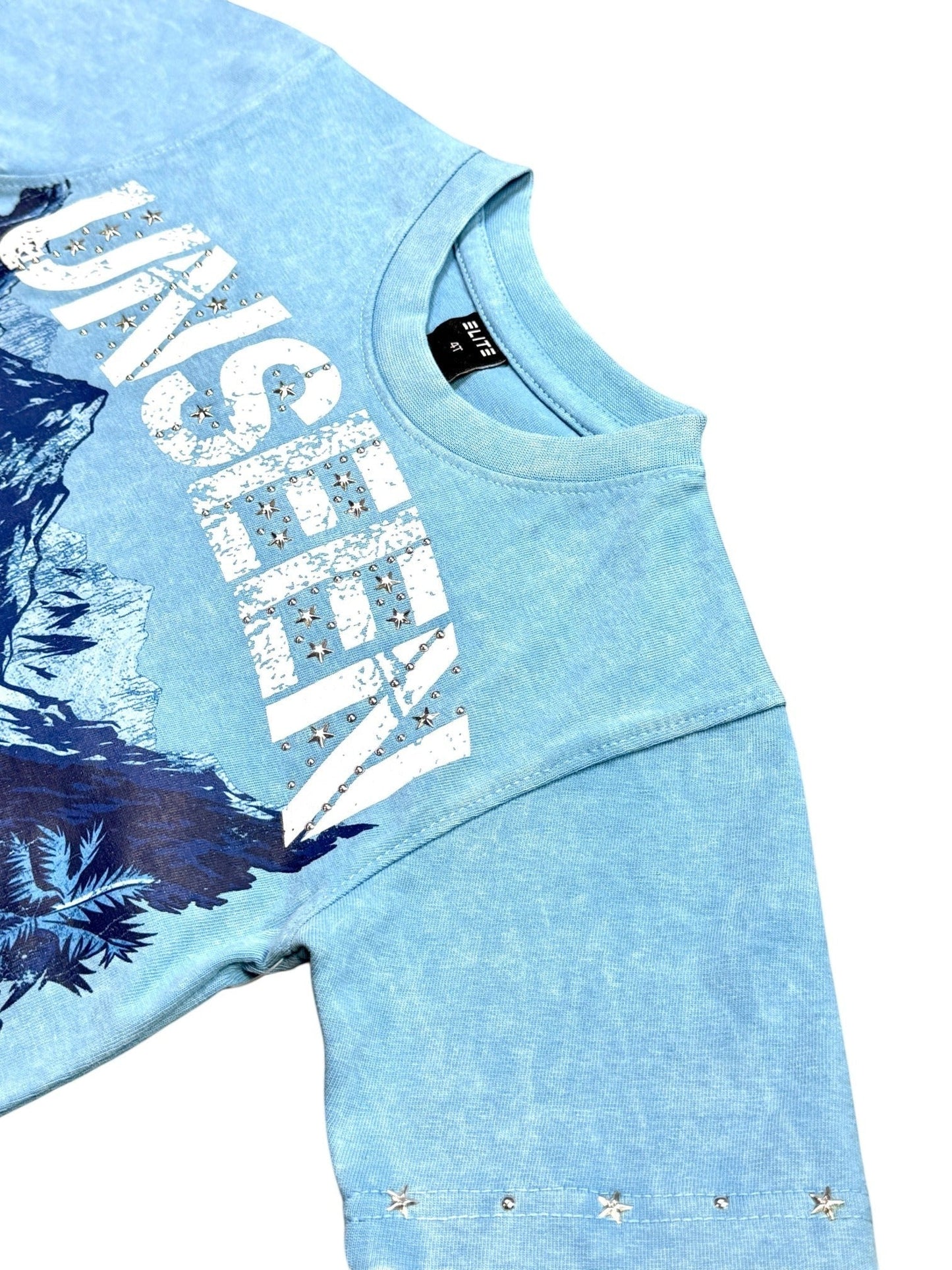 Elite Premium Kids Unseen Embellished Premium Kids Tee from On Time Fashions – T-shirt by ELITE PREMIUM DENIM, Birmingham AL’s 1 fashion store and premier destination for streetwear, suits, kids fashion, and big & tall