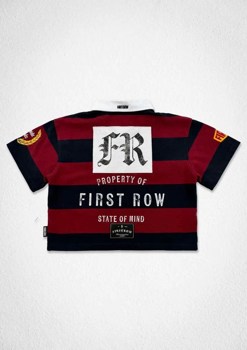 First Row Women's Match Day Club Crop Rugby Polo by First Row