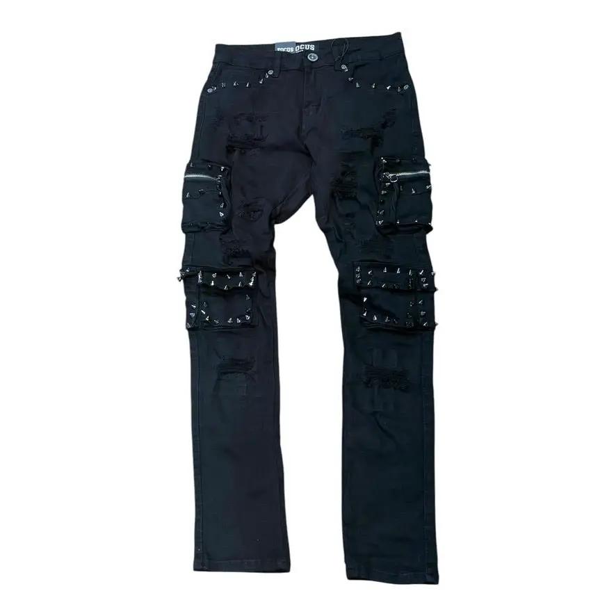 Focus Spike Cargo Slim Fit Jeans by Focus