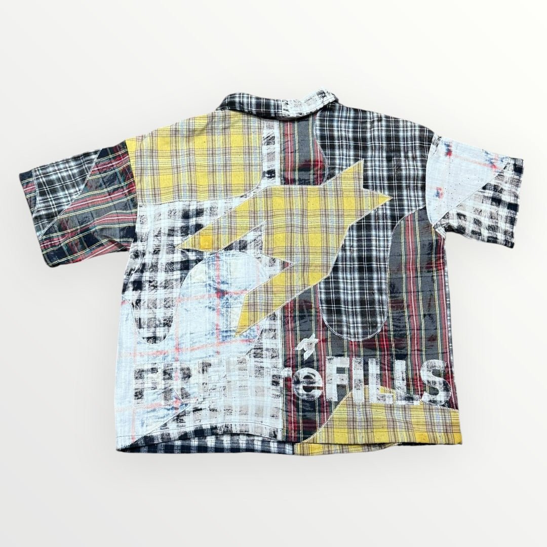 Free Refills Clashing Flannel Short Sleeve Shirt from On Time Fashions – Short Sleeve Shirts by Free Refills, Birmingham AL’s 1 fashion store and premier destination for streetwear, suits, kids fashion, and big & tall