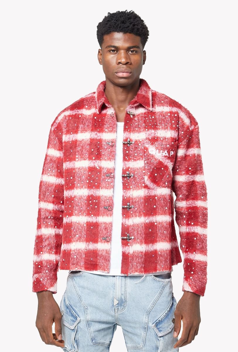 Guapi Red Inferno Flannel from On Time Fashions – Flannel by GUAPI, Birmingham AL’s 1 fashion store and premier destination for streetwear, suits, kids fashion, and big & tall