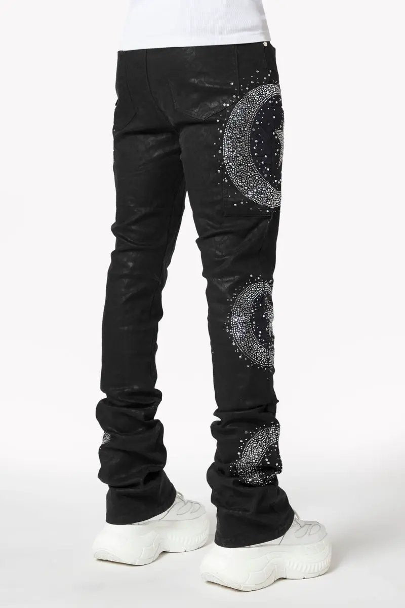 Guapi Waxed Calligraphy Denim by GUAPI
