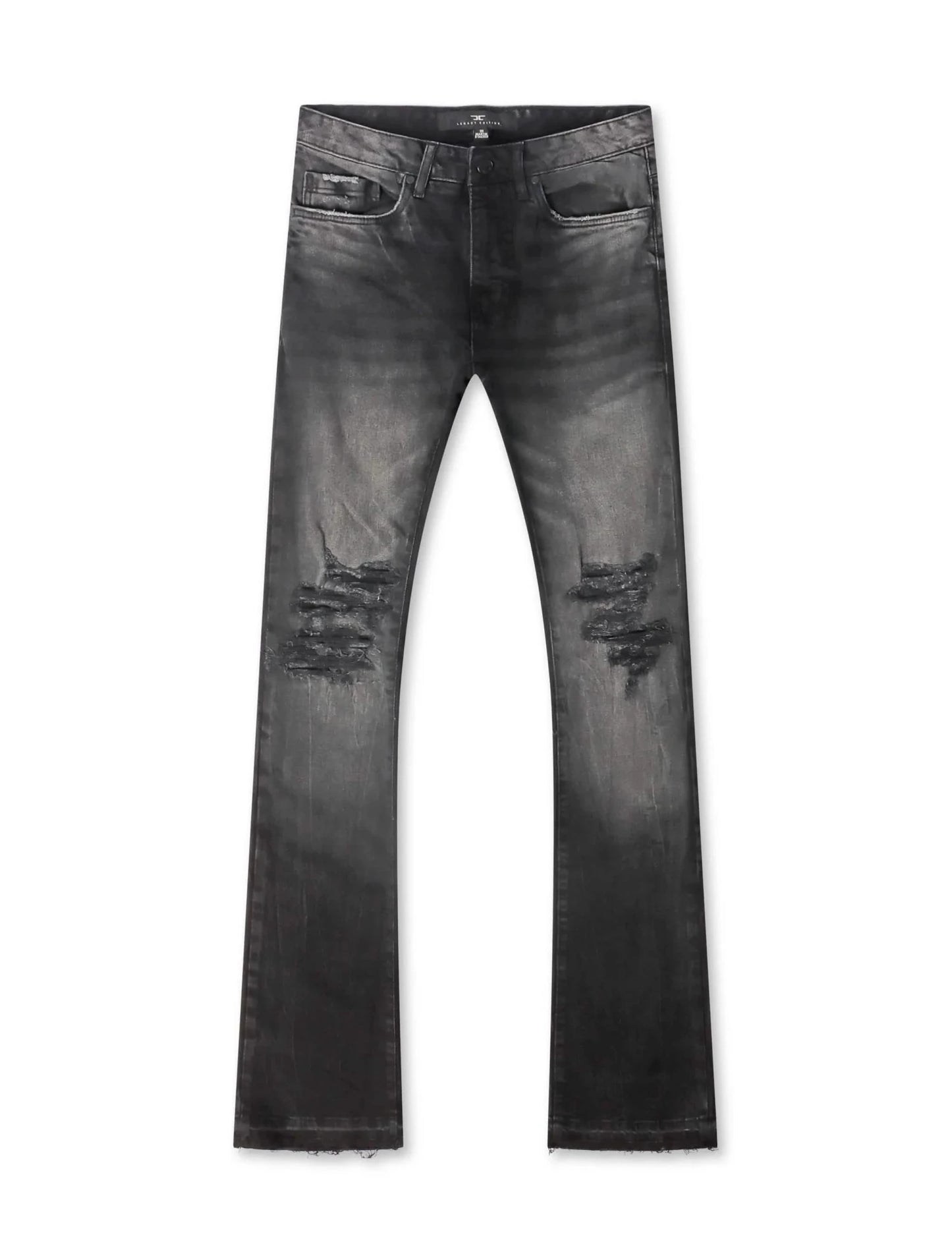 Jordan Craig Knee Shreds Stacked Jean from On Time Fashions – by On Time Fashions Birmingham, Birmingham AL’s 1 fashion store and premier destination for streetwear, suits, kids fashion, and big & tall