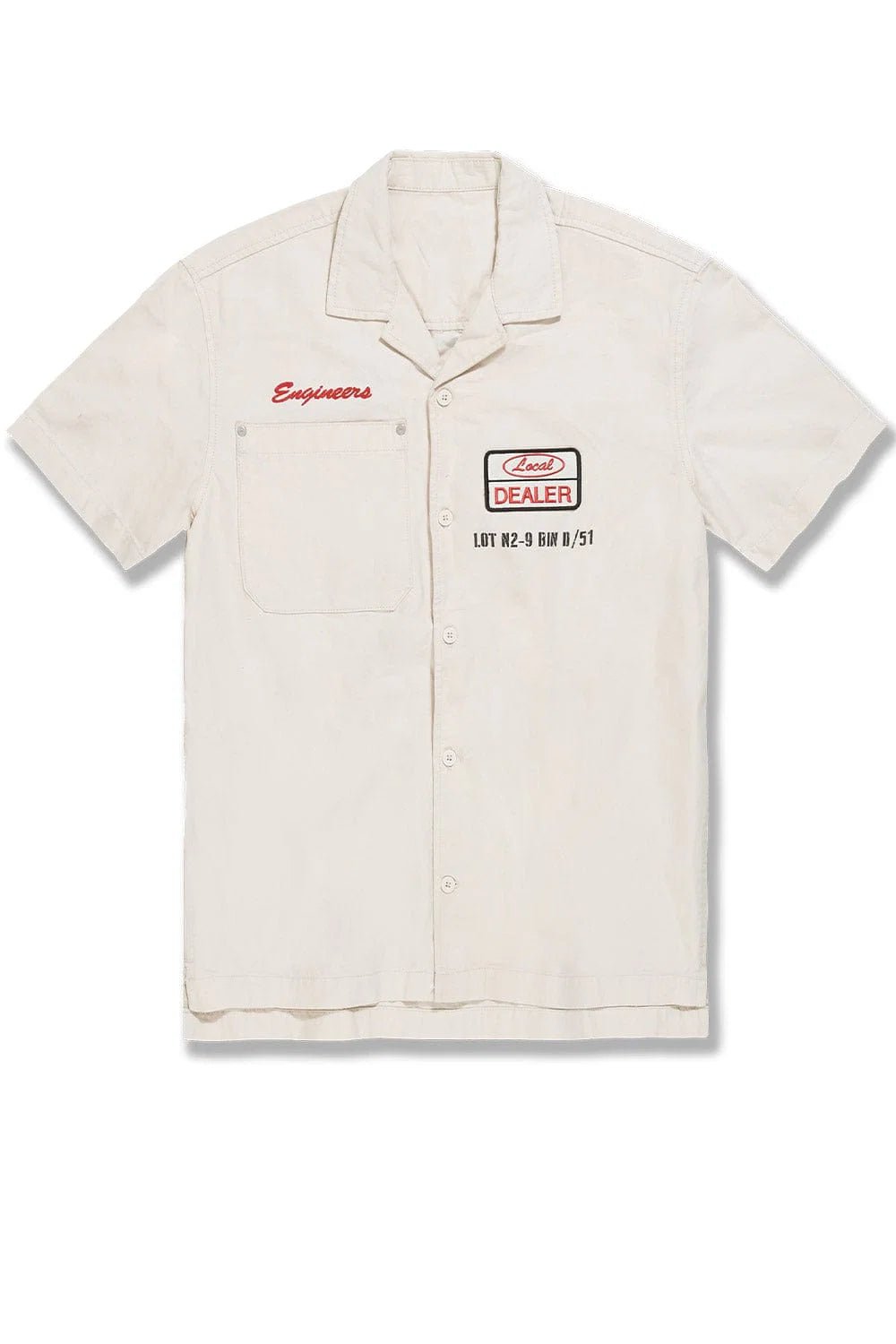 Jordan Craig The Re-Up Mechanic Shirt from On Time Fashions – Streetwear Shirt by Jordan Craig, Birmingham AL’s 1 fashion store and premier destination for streetwear, suits, kids fashion, and big & tall