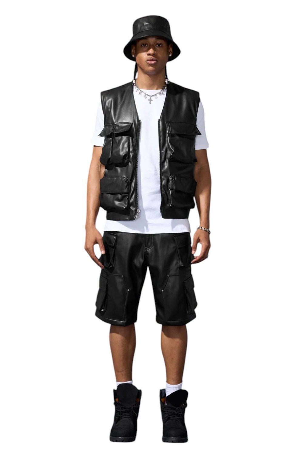 Jordan Thriller Cargo Vest from On Time Fashions – streetwear vest by Jordan Craig, Birmingham AL’s 1 fashion store and premier destination for streetwear, suits, kids fashion, and big & tall