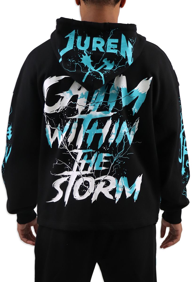 Juren Calm Within the Storm Hoodie from On Time Fashions – Hoodie by Blac Leaf, Birmingham AL’s 1 fashion store and premier destination for streetwear, suits, kids fashion, and big & tall