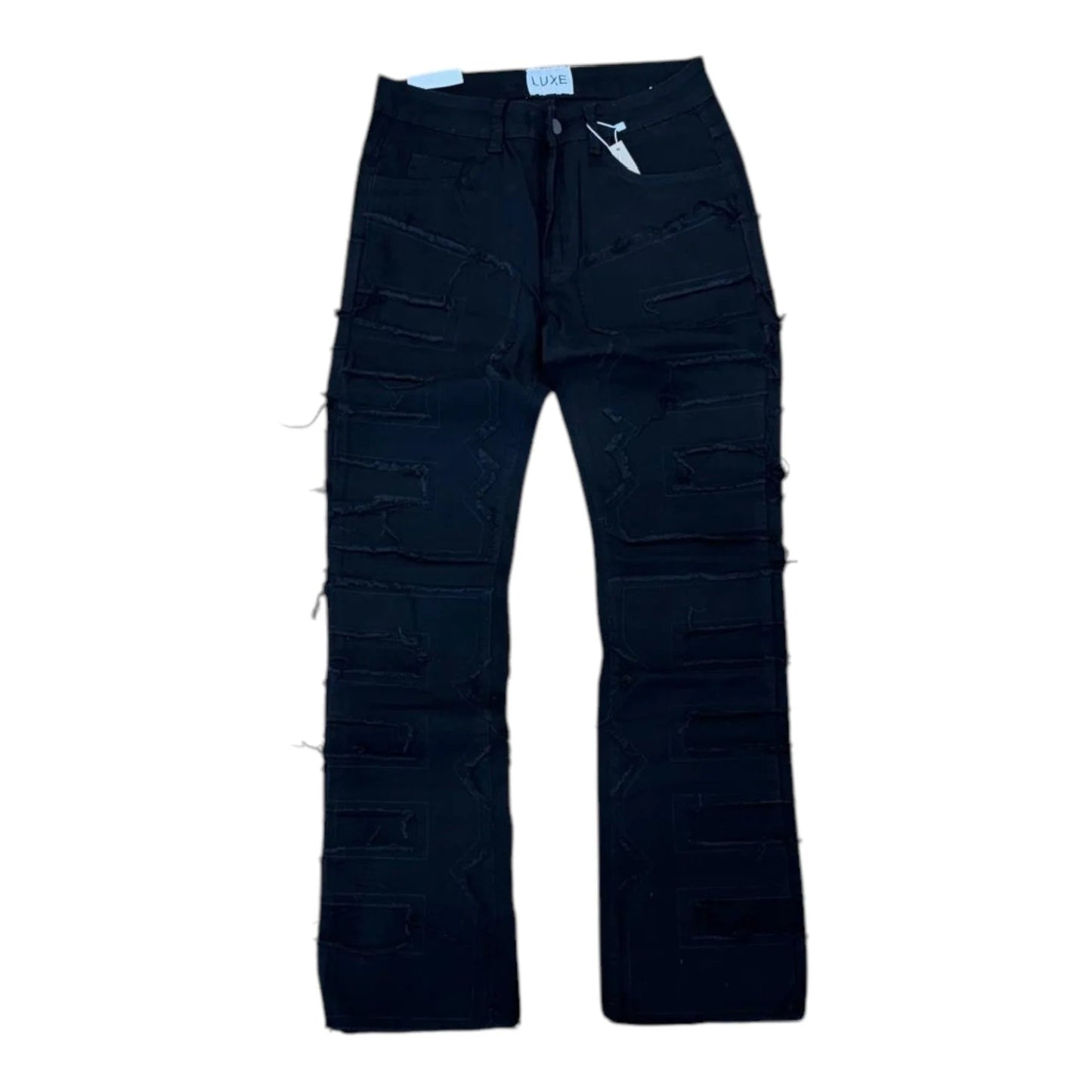Luxe Kendrick Flare Denim from On Time Fashions – Jeans by LUXE, Birmingham AL’s 1 fashion store and premier destination for streetwear, suits, kids fashion, and big & tall