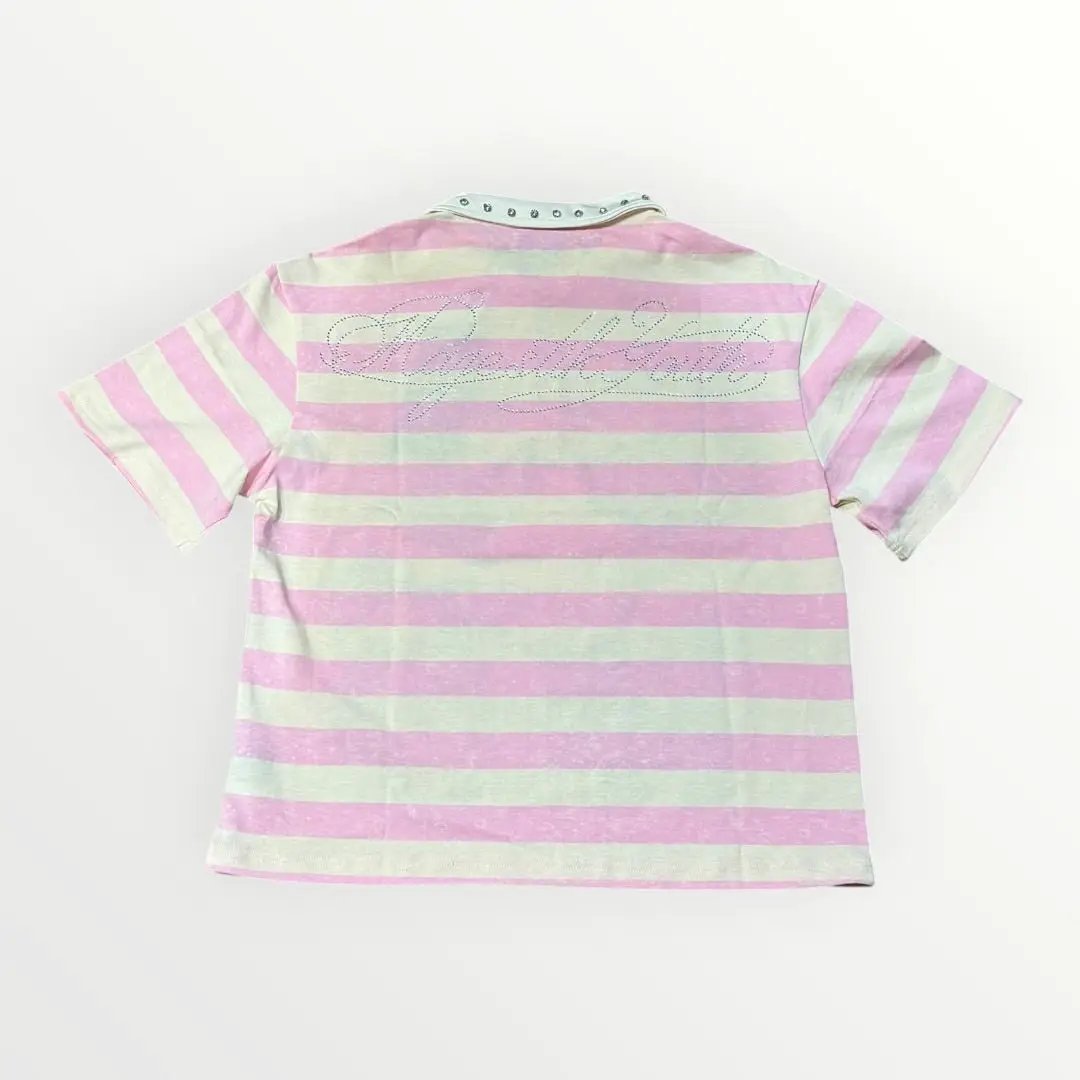 Majestik Studded Stripe Polo Shirt by Majestik