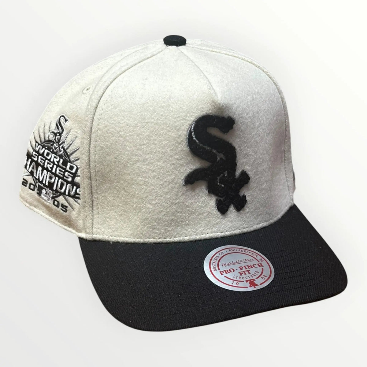 Mitchell & Ness Chicago White Sox Cream Team Pro Snapback by Mitchell & Ness