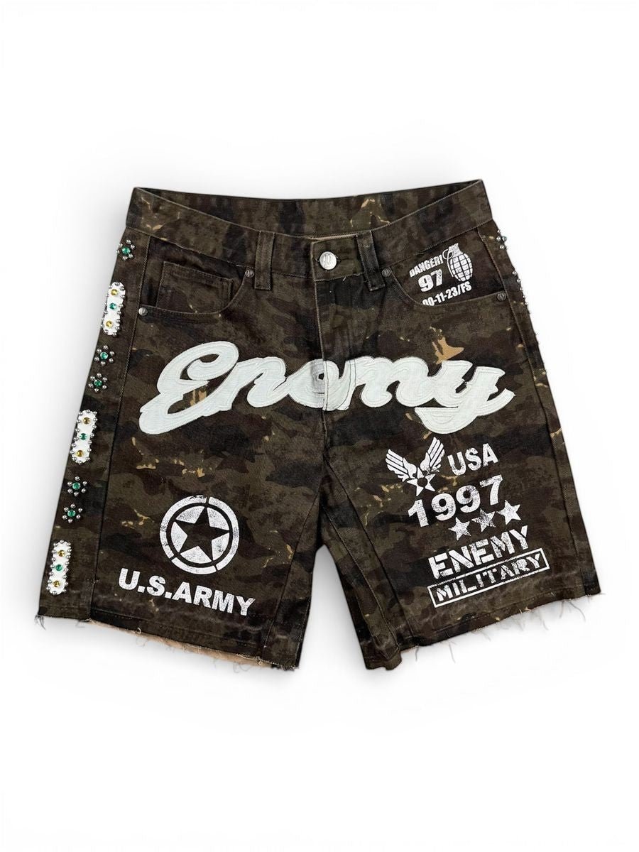 NME NYC Military Shorts from On Time Fashions – Shorts by Foreign Brands Inc, Birmingham AL’s 1 fashion store and premier destination for streetwear, suits, kids fashion, and big & tall