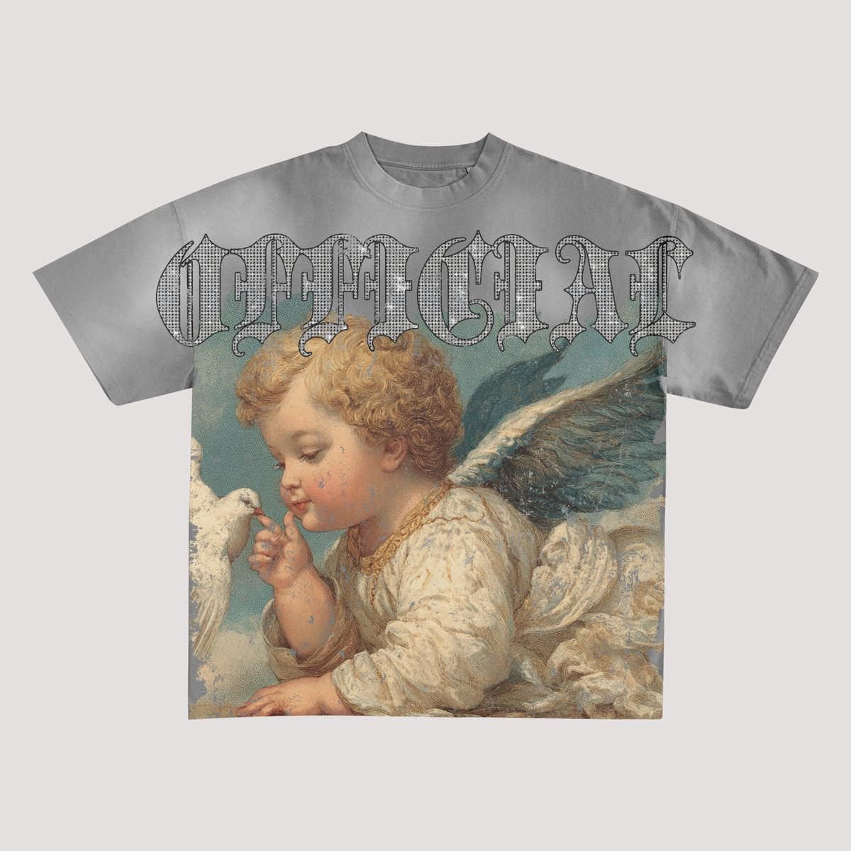 Official Goods Angel's Peace Tee from On Time Fashions – T-shirt by Official Goods, Birmingham AL’s 1 fashion store and premier destination for streetwear, suits, kids fashion, and big & tall