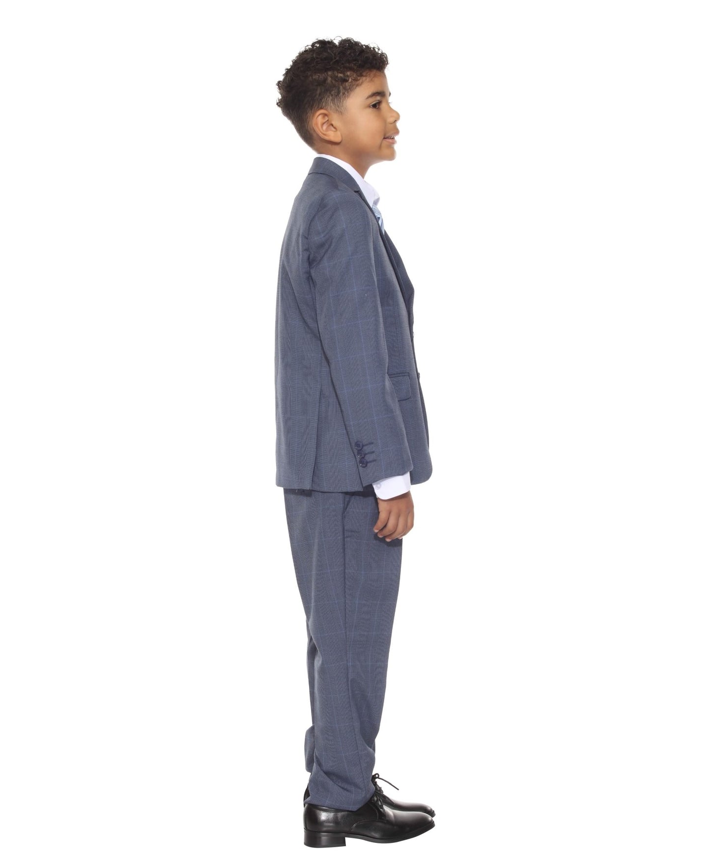 Perry Ellis Boy's 5pc Glenplaid Suit from On Time Fashions – Boys-Suits by Perry Ellis, Birmingham AL’s 1 fashion store and premier destination for streetwear, suits, kids fashion, and big & tall