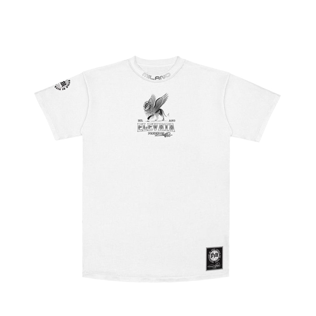 Premium Milano Divine Tee - White - front view