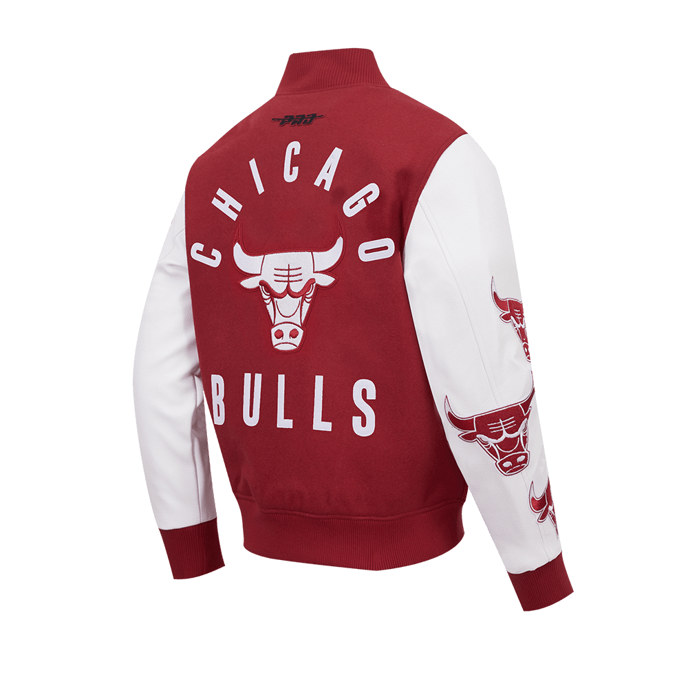 Pro Standard Chicago Bulls All Pro Wool Varsity Jacket – Red/White