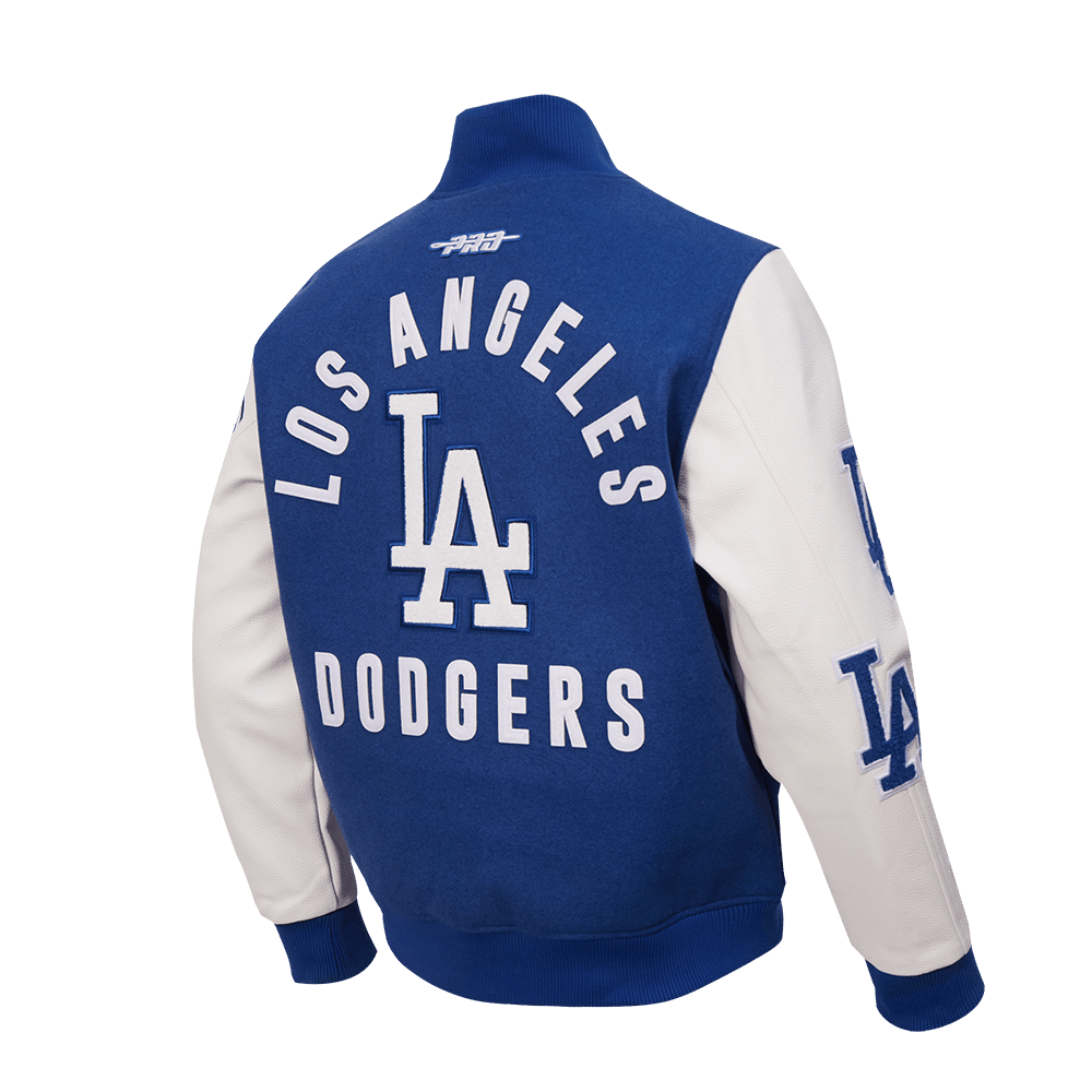 Pro Standard Los Angeles Dodgers All Pro Wool Varsity Jacket – Dodger Blue/White