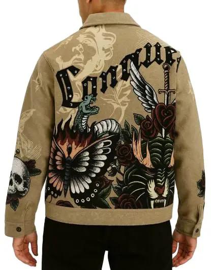 Rebel Minds Conquer Tapestry Jacket by Rebel Minds
