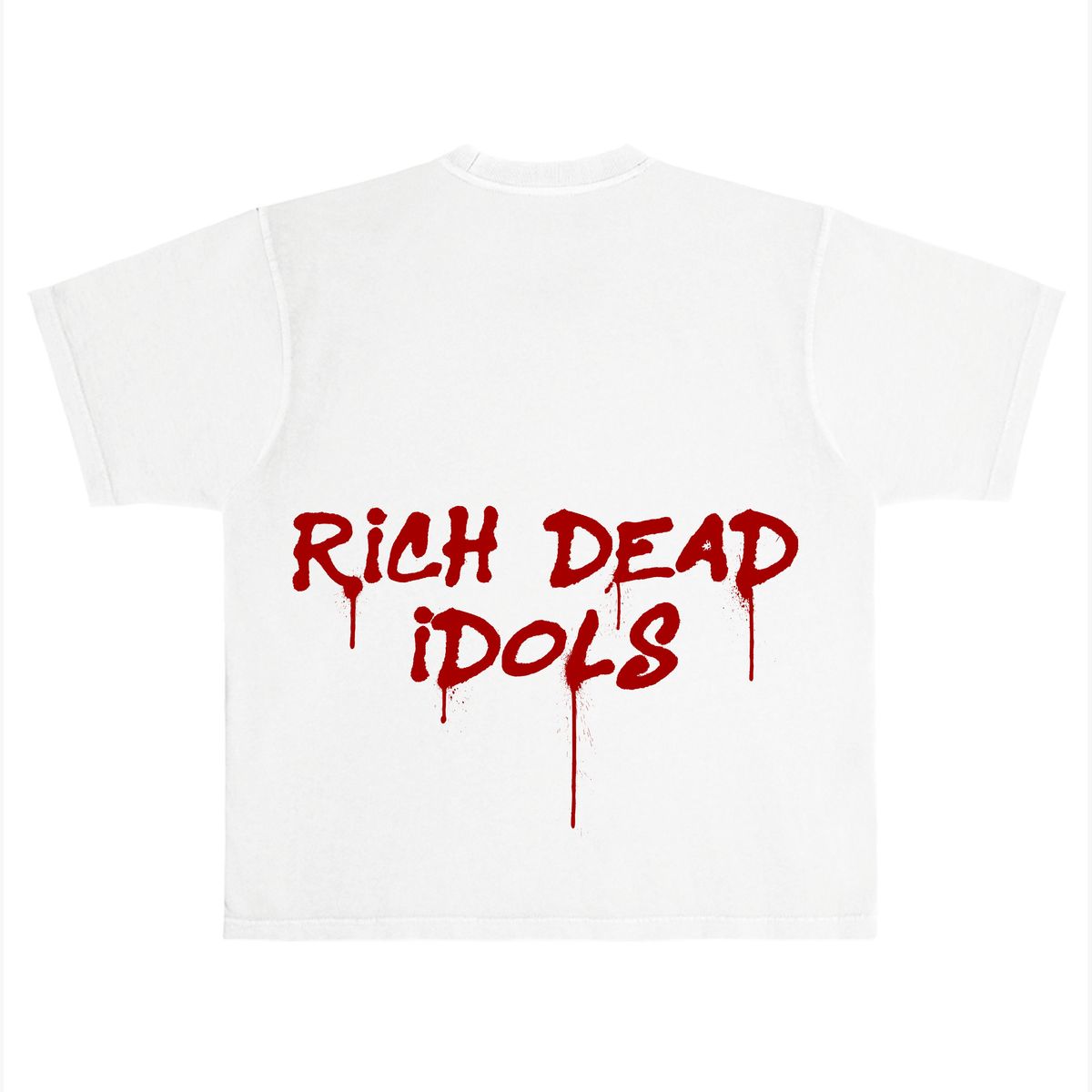 Rich Dead Idols Chase Bank Tee - White - back view