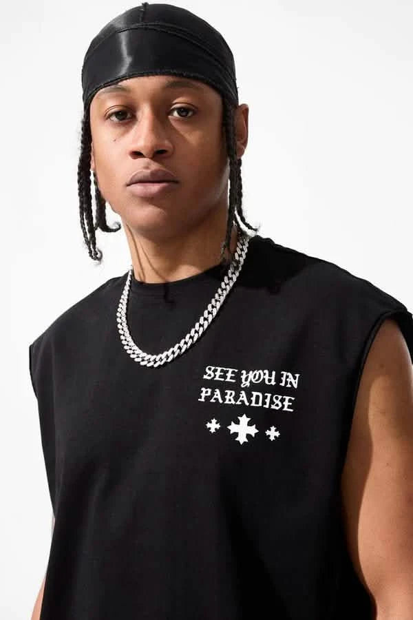 See You in Paradise Cross Cutoff from On Time Fashions – by On Time Fashions Birmingham, Birmingham AL’s 1 fashion store and premier destination for streetwear, suits, kids fashion, and big & tall