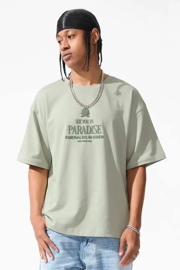 See You in Paradise Emeralds in Eden from On Time Fashions – Tee by Jordan Craig, Birmingham AL’s 1 fashion store and premier destination for streetwear, suits, kids fashion, and big & tall