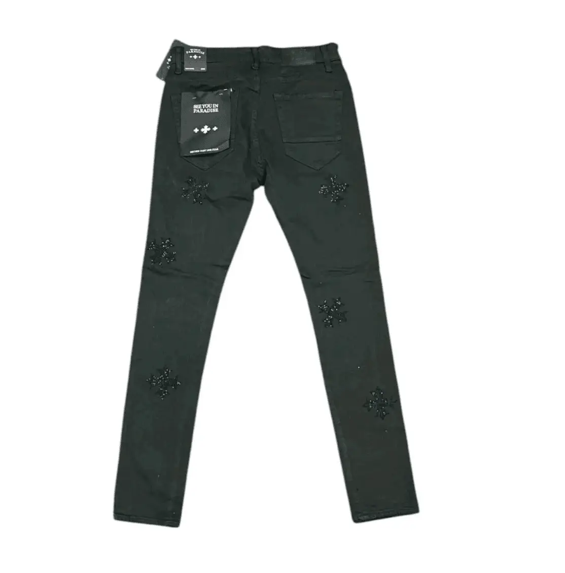 See You In Paradise Rhinestone Cross Sean Jeans by See You in Paradise