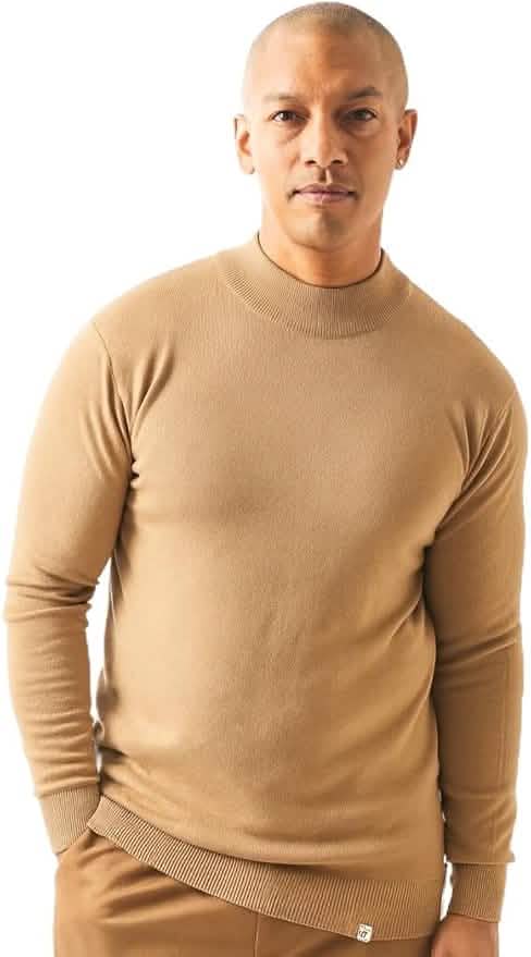 Stacy Adams Asher Mock Neck Sweater from On Time Fashions – Casual Sweater by Silver Silk, Birmingham AL’s 1 fashion store and premier destination for streetwear, suits, kids fashion, and big & tall